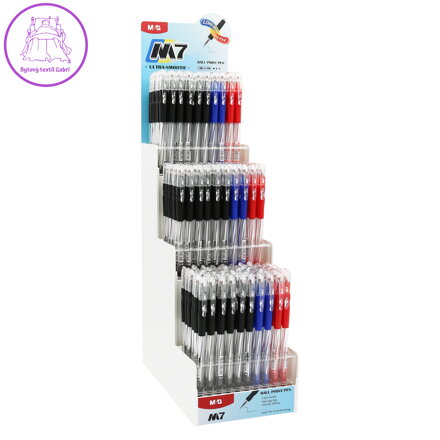 Pero guľôčkové M&G Semi-Gel M7 0,7 mm - stojan 180 ks