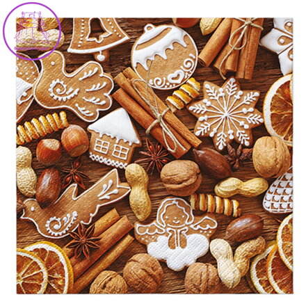 Ubrousky PAW L 33x33cm Rustic Gingerbread Ubrousky PAW L 33x33cm Rustic Gingerbread