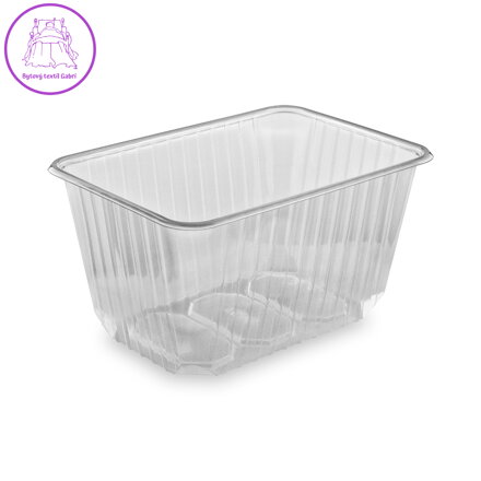 Miska hranatá průhledná 1500 L / 50ks