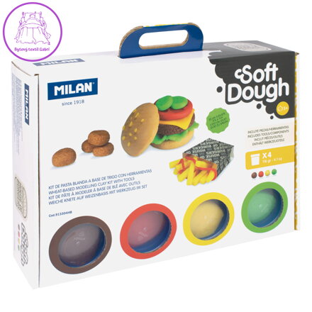 Plastelína MILAN Soft Dough ,,House of Burgers" / sada