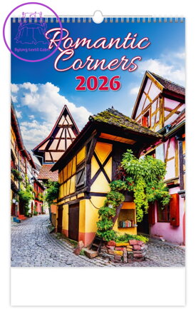 Nástěnný kalendář 2026 Romantická zákoutí Nástěnný kalendář 2026 Romantická zákoutí
