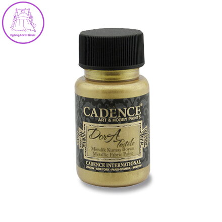 Textilná farba Cadence, metal. sýta zlatá, 50 ml
