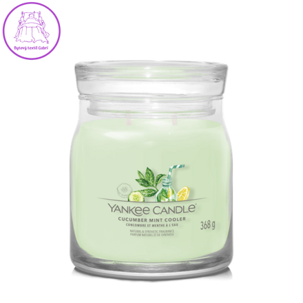 Svíčka Yankee Candle - CUCUMBER MINT COOLER, střední