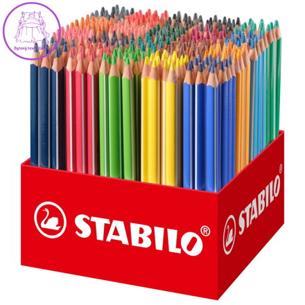 Tříhranné barvičky STABILO Trio silná 300 ks - 20 různých barev