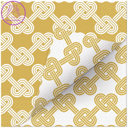 Ubrousky PAW L 33x33cm Double Design Time Hearts Pretzels