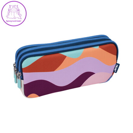 Pouzdro na pera MILAN 3-zipový série Fun, vícebarevný