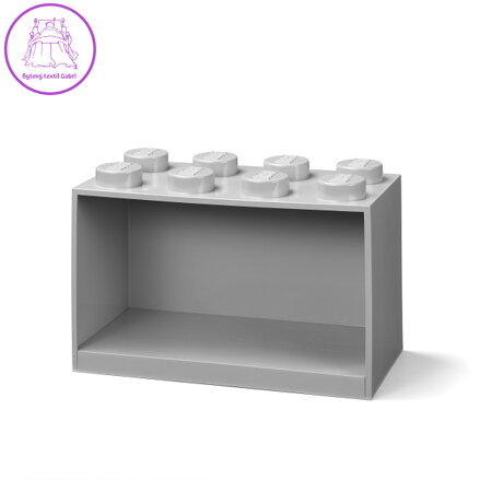 LEGO Brick 8 závěsná police - šedá