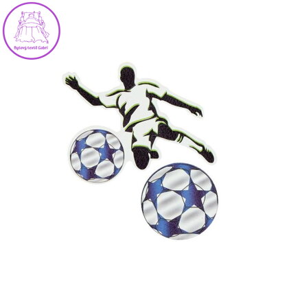 Sticker na tašku Football Player, sada 2 ks