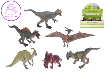 Zoolandia dinosaurus 17-20cm 6druhů 12ks v DBX