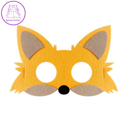Maska na obličej Liška 18,5x12 cm