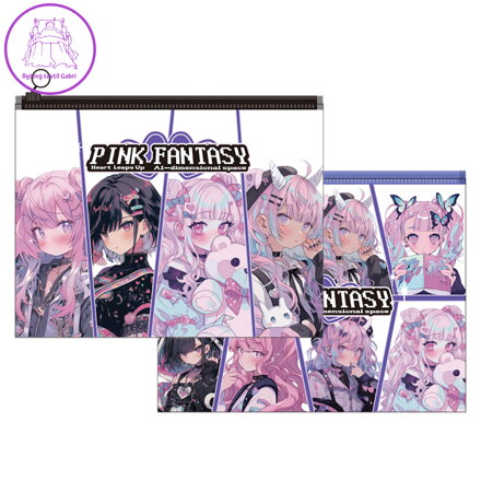Obal na dokumenty A4 se zipem M&G Pink Fantasy (2 designy)