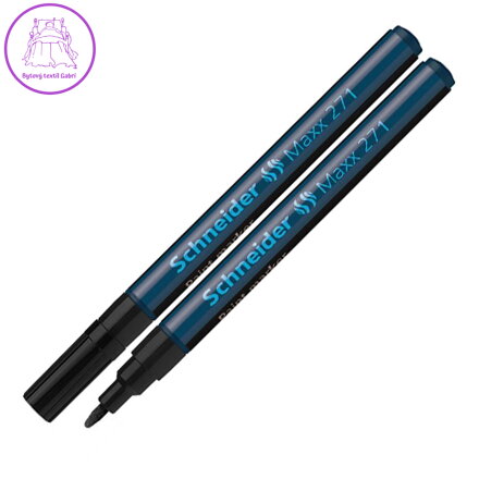 Lakový popisovač, 1-2 mm, SCHNEIDER "Maxx 271", čierny