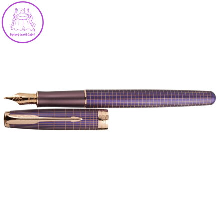 Pero plníci PARKER Sonnet Purple Chiselled PGT 18K -F-