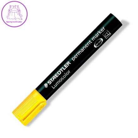 Permanentný popisovač, 2 mm, kuželový hrot, STAEDTLER "Lumocolor 352", žltý