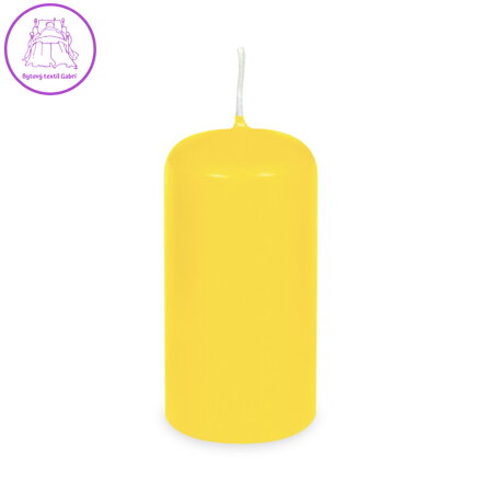 Svíčka válcová pr.60 x 120 mm žlutá