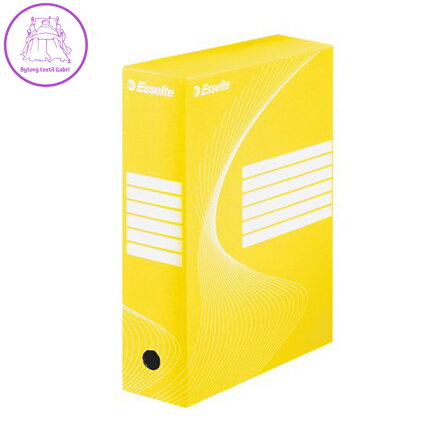Archivní box A4 / 100 mm, karton, ESSELTE "Standard", žlutý