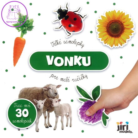 Samolepková knížka - Venku (velké samolepky pro malé ručičky)