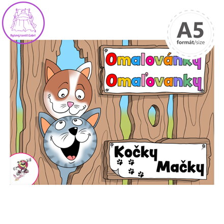 Omalovánka A5 - Kočky