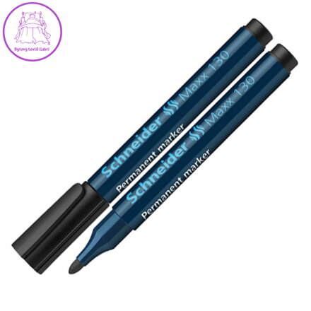Permanentní popisovač, 1-3 mm, kuželový hrot, Schneider "Maxx 130", černý