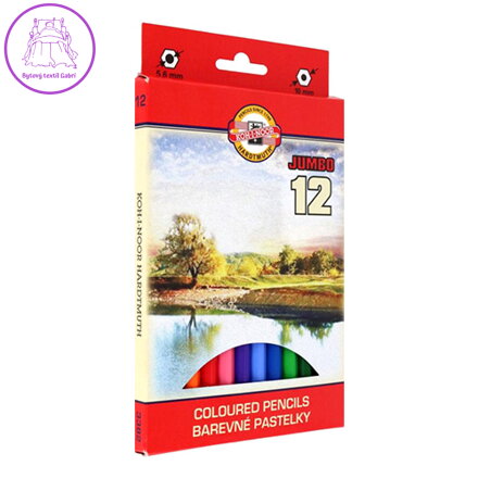 Pastelky Koh-i-noor Jumbo 12ks