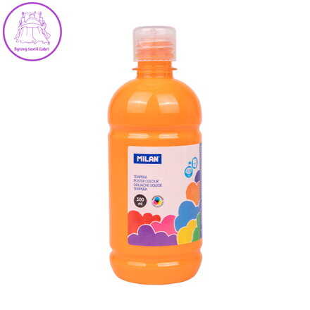 Barva temperová 500ml oranžová