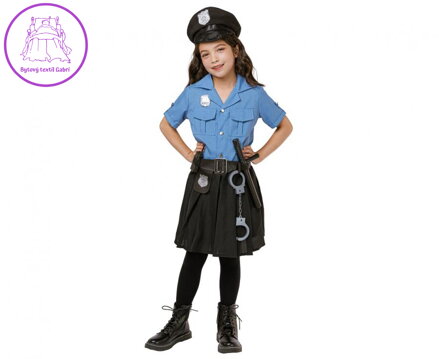 Dětský kostým Policistka, velikost 110/120 cm Dětský kostým Policistka, velikost 110/120 cm