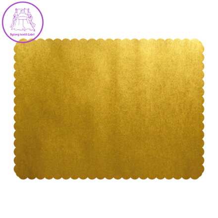 Podložky lepenkové zlaté 30x40 cm, 25 ks