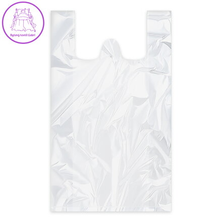 Taška 20 kg bílá 40 +20 x60 cm extra silná s ušima (50 ks v bal.)