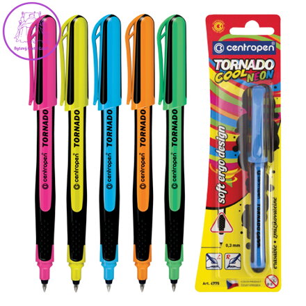Pero kuličkové CENTROPEN 4775 Tornado Cool, blistr