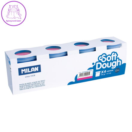 Plastelína MILAN Soft Dough ružová 116g /1ks