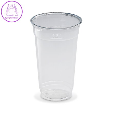 Kelímek (rPET) čirý Ø95mm 0,5L [50 ks]