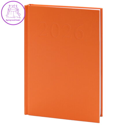 Diář A5 1 strana / 1 den 2026 - Standard oranžový Diář A5 1 strana / 1 den 2026 - Standard oranžový