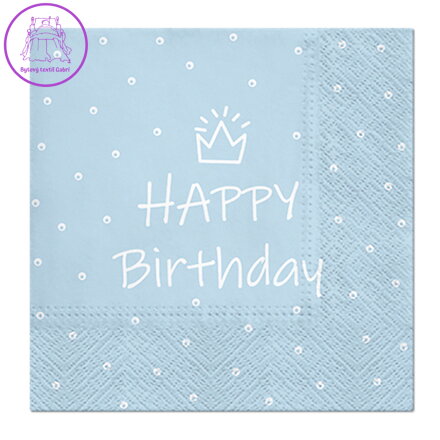 Obrúsky PAW L 33x33cm Special Day (light blue)