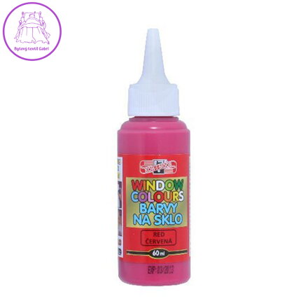 Barva na sklo KOH-I-NOOR 60 ml, červená