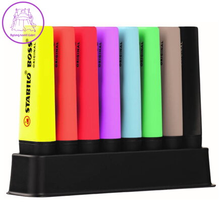 Zvýrazňovač STABILO BOSS ORIGINAL 8 ks DeskSet "ARTY"