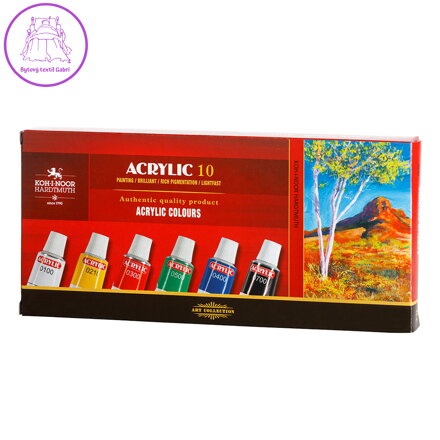 Barvy akrylové 10 barev x 16 ml