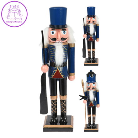 Figurka - Louskáček 38 cm modrý, mix /1ks