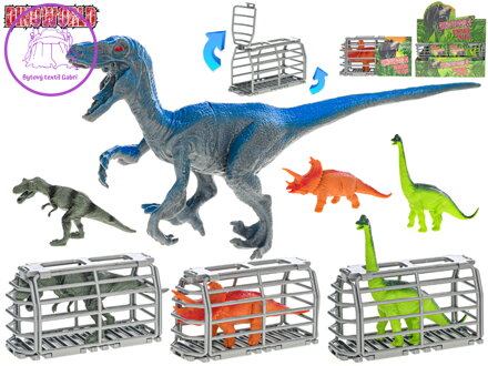 Dinoworld dinosaurus v kleci 13,5x6x8cm 4druhy 12ks v DBX