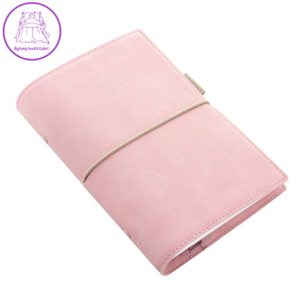 Diář Filofax Domino Soft - pastelově růžový, kapesní
