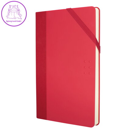 Zápisník čistý MILAN 210 x 140 mm červený