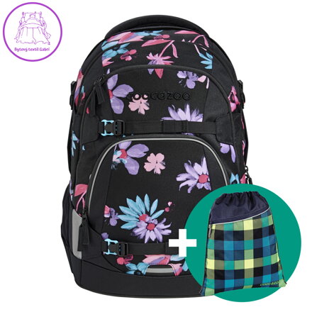 Školní batoh coocazoo MATE, Floral Artnight, certifikát AGR