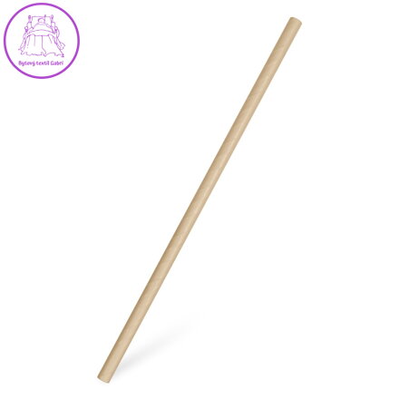 Slámka papírová kraft `JUMBO` Ø8mm x 25cm [100 ks]