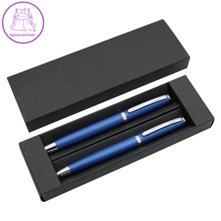 Sada kov roller + kuličkové pero, TORICO, modrá