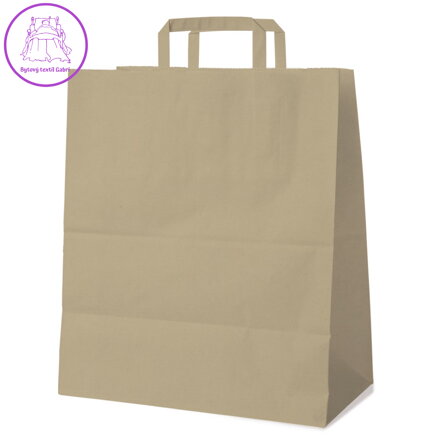 Papírová taška hnědá 45+17 x 48 cm [25 ks]