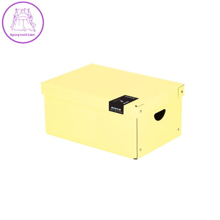 Krabice lamino 35,5x24x16 cm PASTELINI žlutá