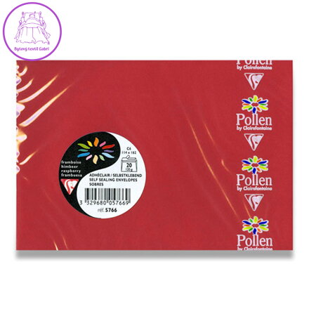 Obálka CF - C6 koralová samolep. 120g. (20ks)