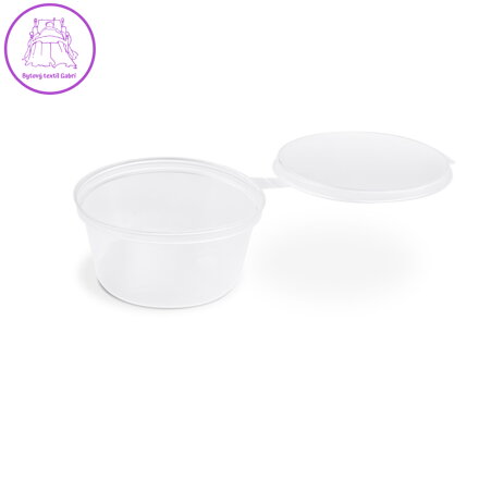Dressingová miska (PP)  s viečkom priehľadná Ø70mm 80ml [50 ks]
