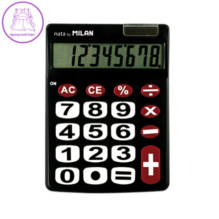 Kalkulačka MILAN stolní 8-místna 151708 černá