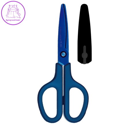 Nůžky PLUS SC-175ST titánové modré, 7" 174 mm