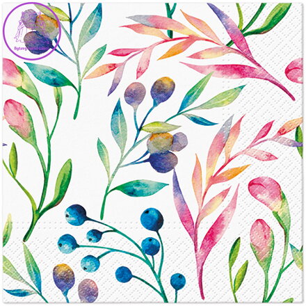 Ubrousky PAW L 33x33cm Multicolored Flowers